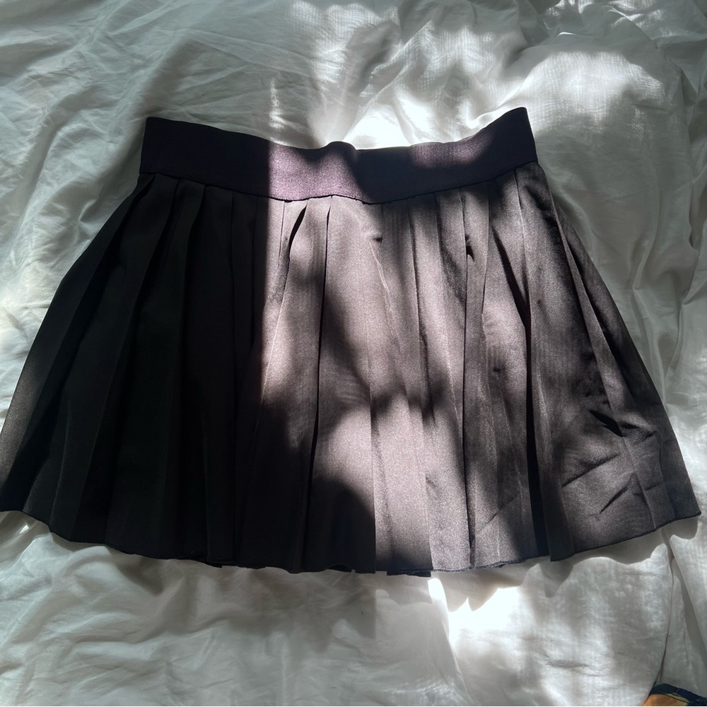 Black Pleated Skirt